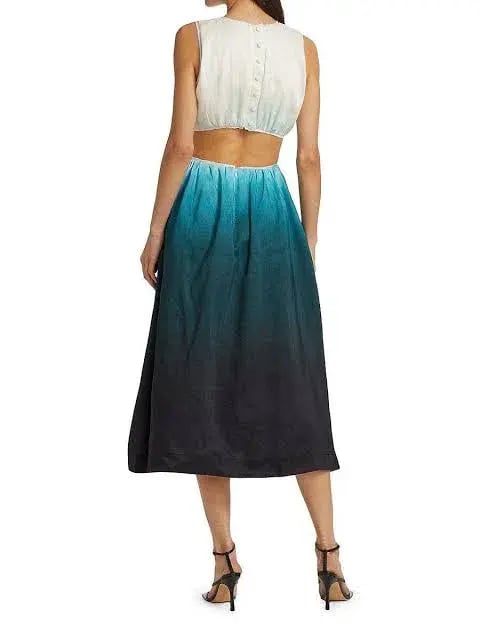 Aje Cosmos Ombre Cut out Midi Dress Size 14 photo 3