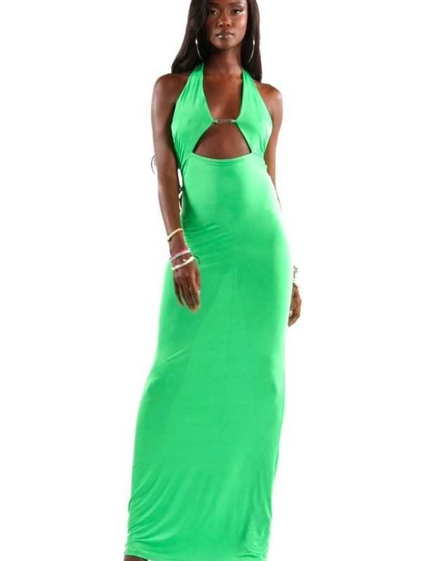 I. AM. GIA Leska Dress Green Size 8 photo 4