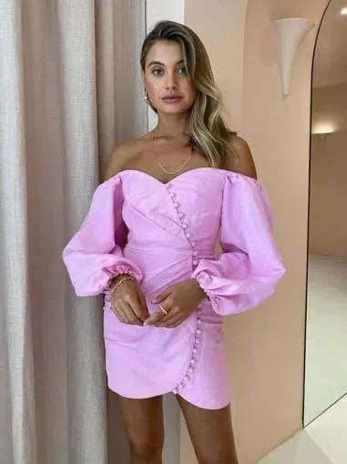 Significant Other Camilla Mini Dress Pink Size 10 photo 2