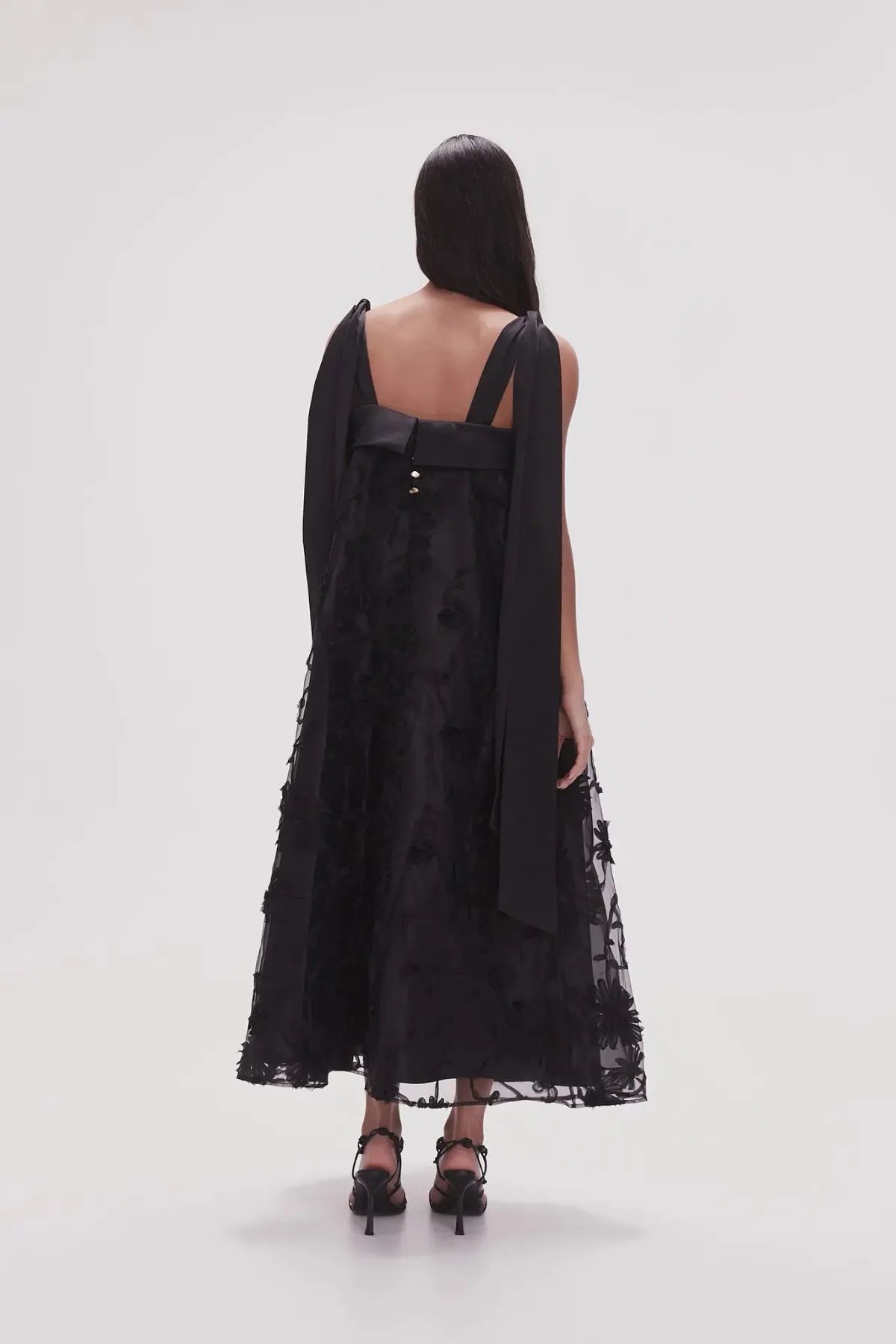Aje Ursula Midi Dress in Black Size AU 8 photo 2