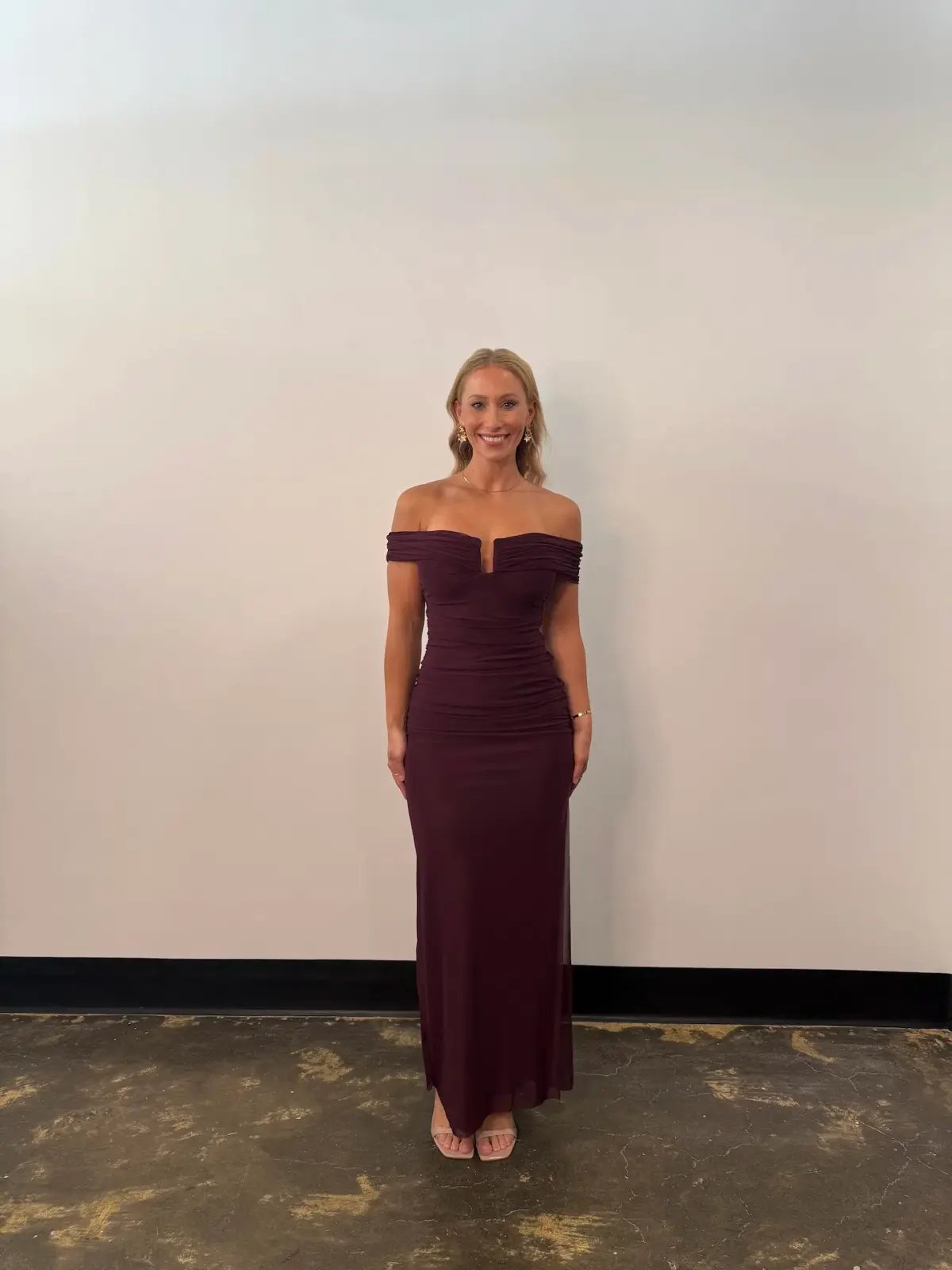 Bec and Bridge Poppy Gathered Maxi Dress in Plum Size L / AU 12 photo 2