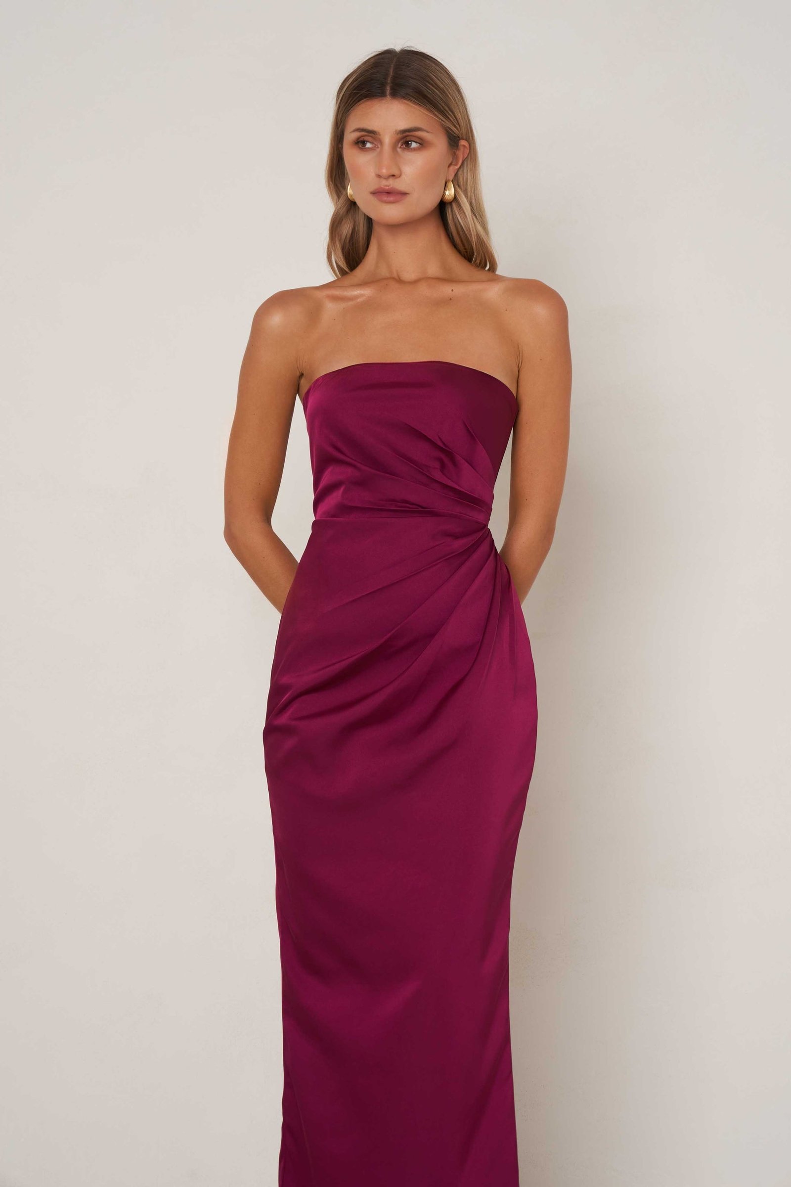ELLE ZEITOUNE ELIZA DRESS - PLUM photo 3