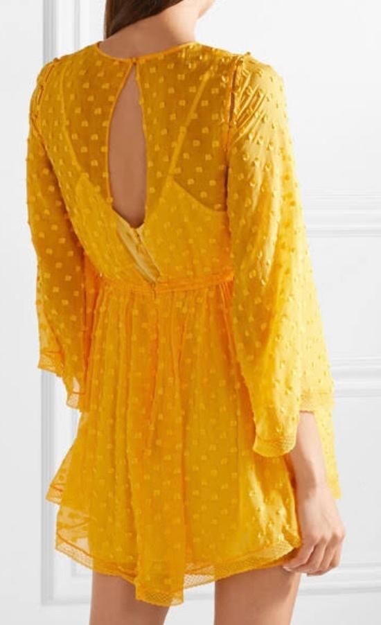 Alice McCall Gidget Mini Dress Yellow Size 12 photo 3