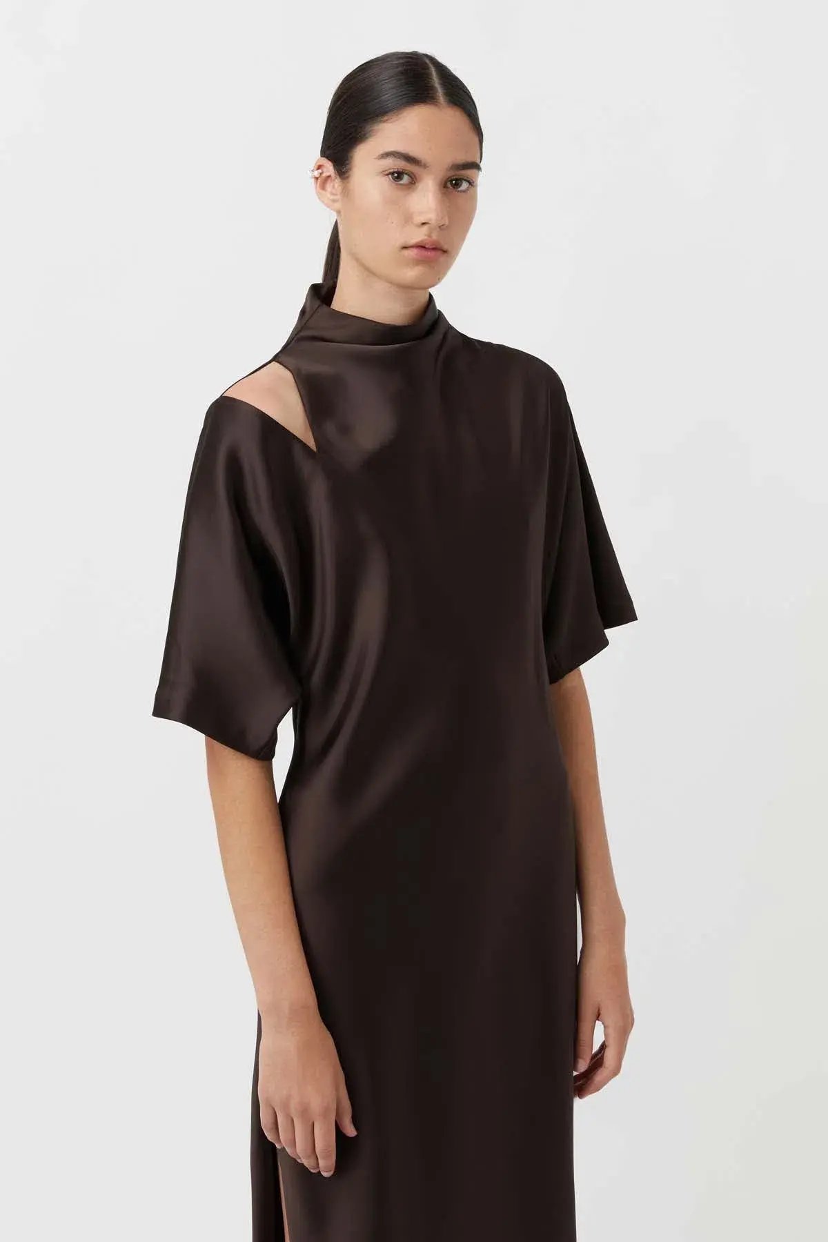 Camilla and Marc Sorrell Maxi Dress Chocolate Size 14 photo 2
