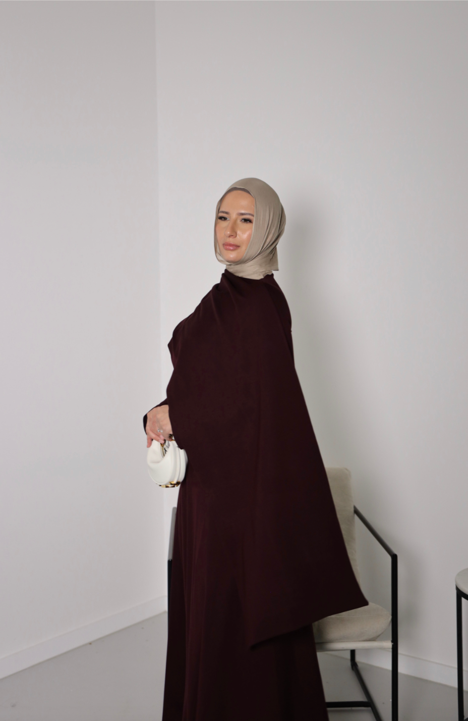 ELYSIAN DRESS BY MUZA BURGUNDY photo 5