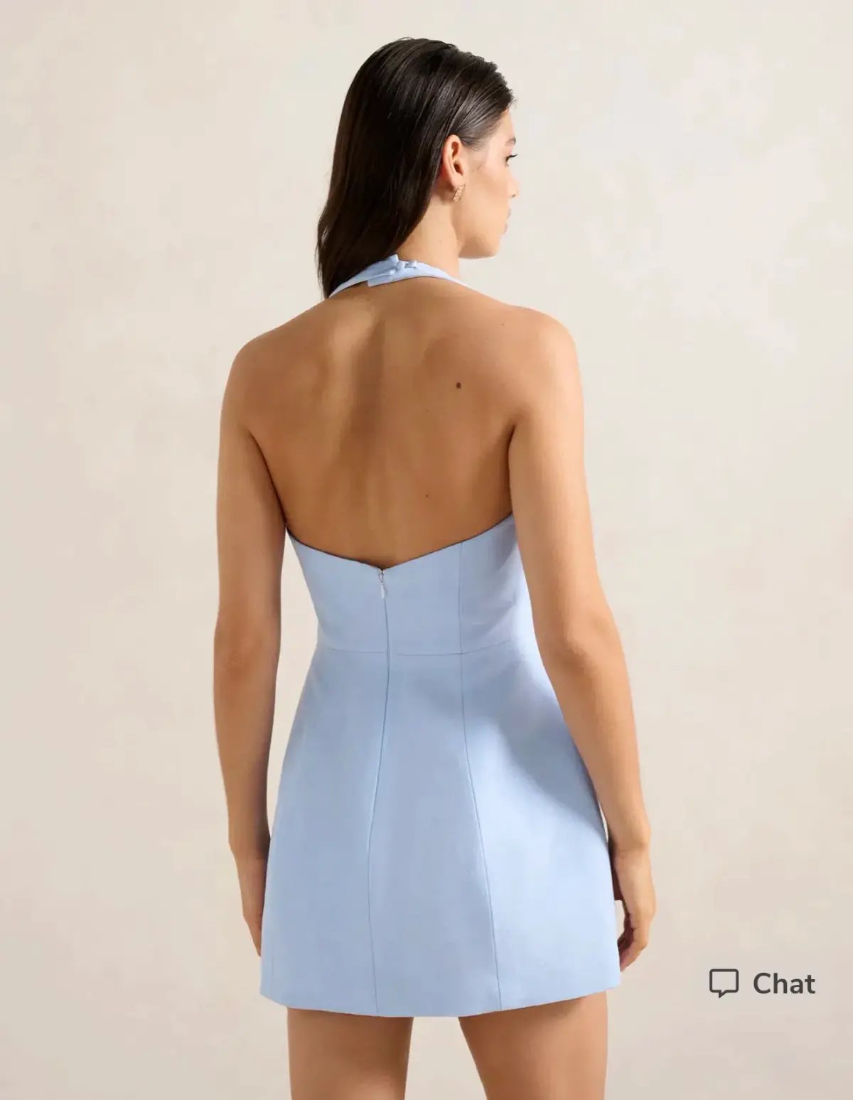 Corinna Halter Mini Dress photo 3