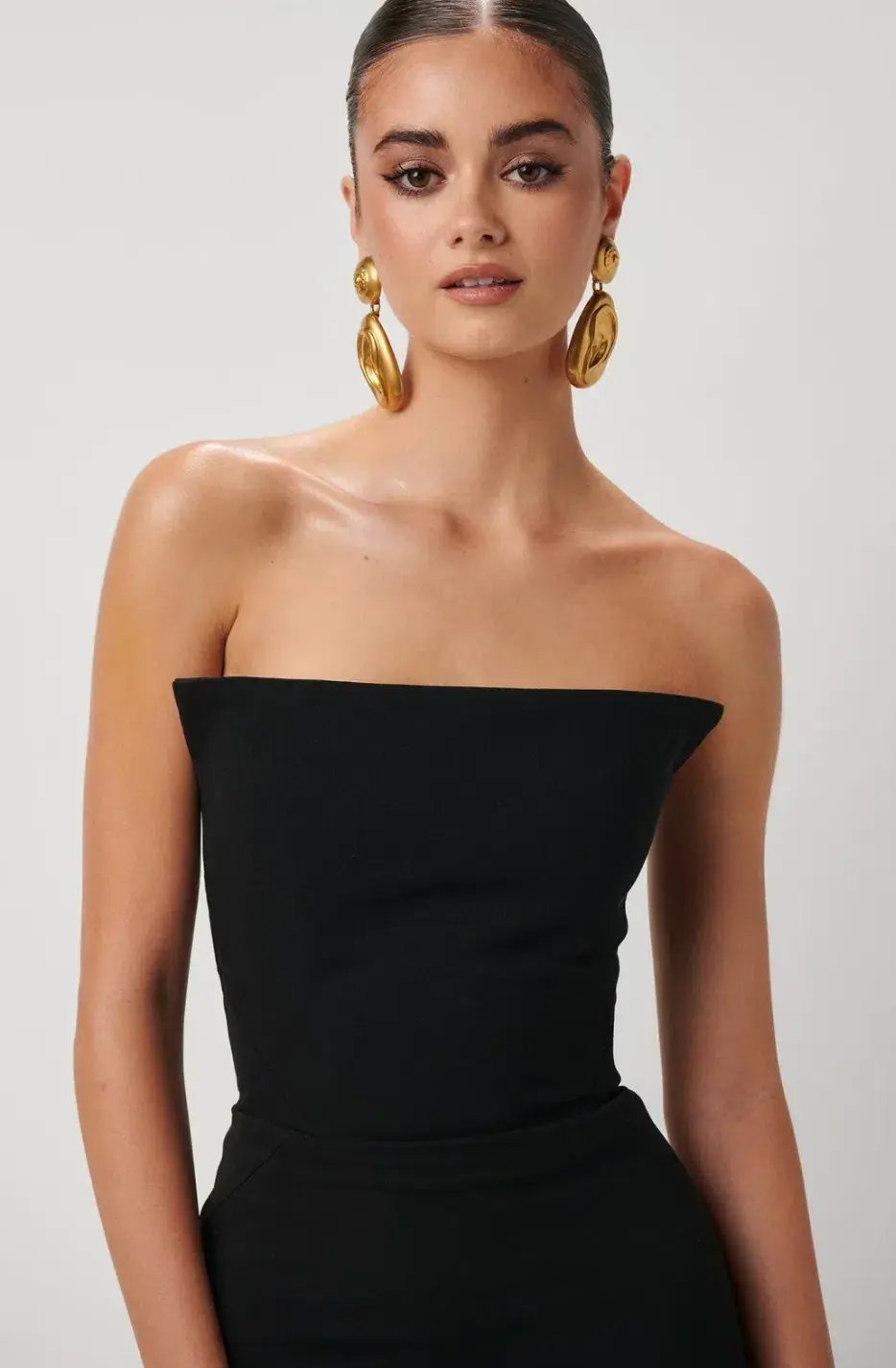 Effie Kats Danna Midi Dress Black Size 10 photo 2