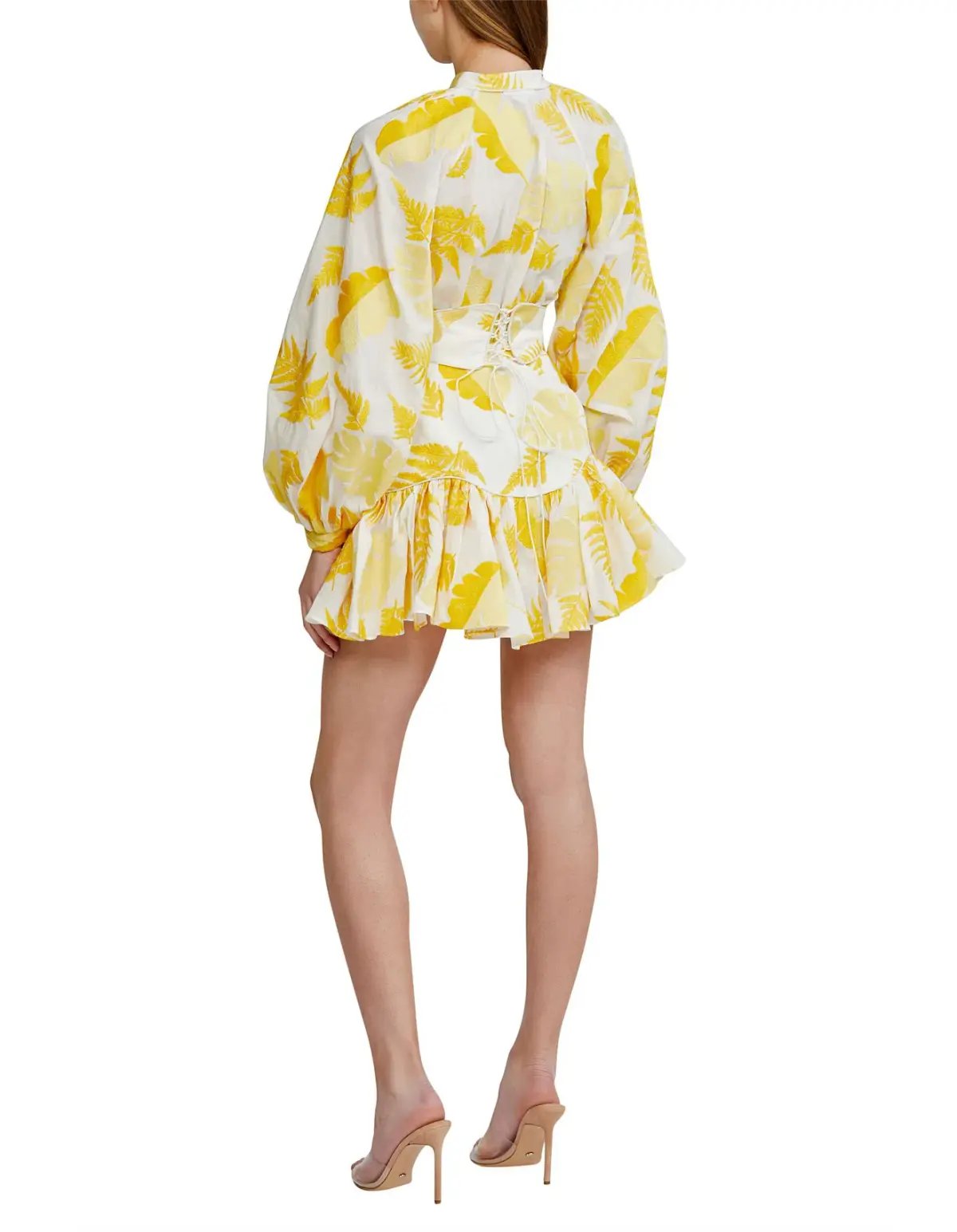 Acler Bastia Mini Yellow Floral Print 10 photo 3