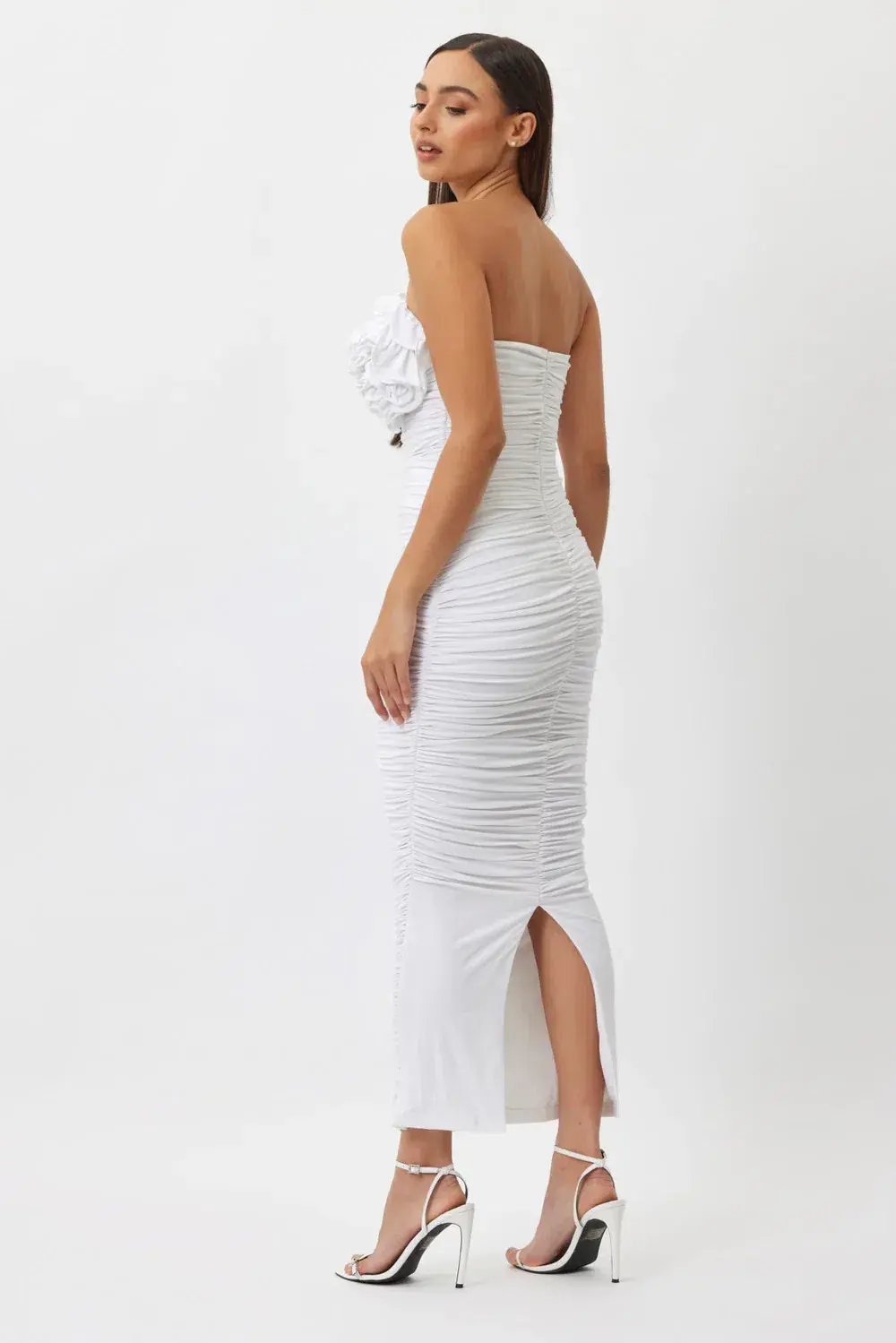 Bianca and Bridgett Tara Midi Dress White Size 6 photo 2