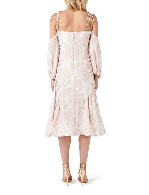 Thurley Sardinia Midi Dress Dusty Pink Size 6 photo 3