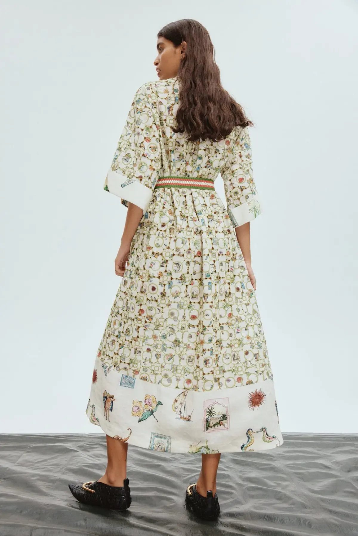 Alemais Sunset Broderie Midi Dress Multi Size 14 photo 3