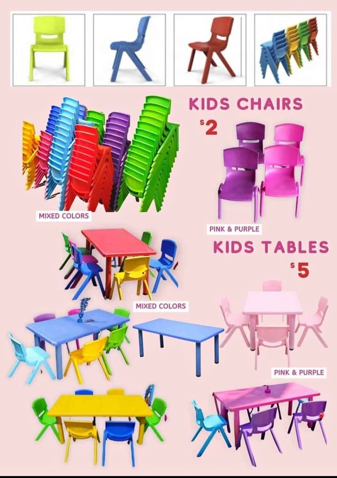 Kids tables and chairs for RENT/ HIRE photo 2