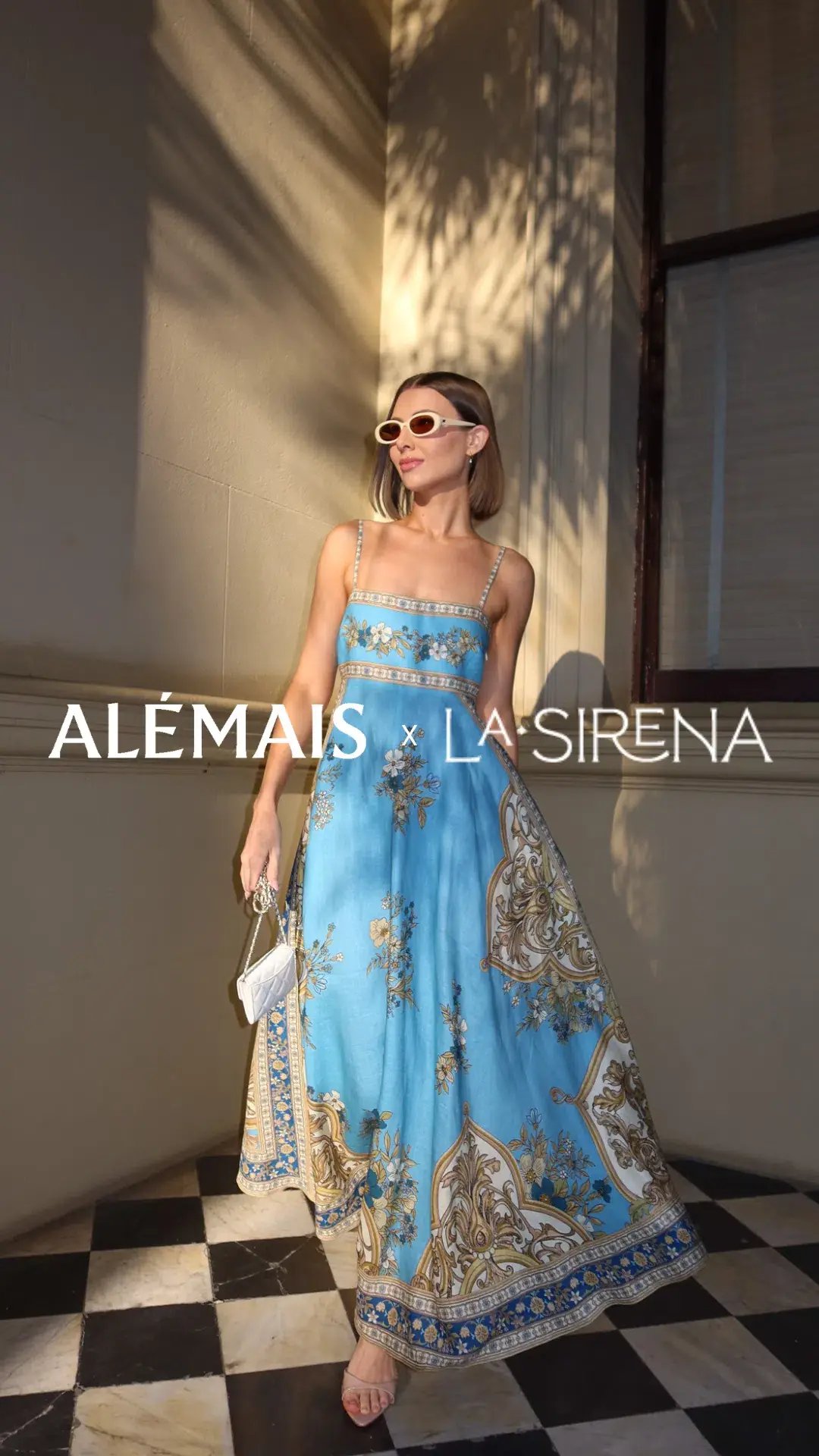 Alemais Cassie Sundress Blue Print Size AU 14 photo 3