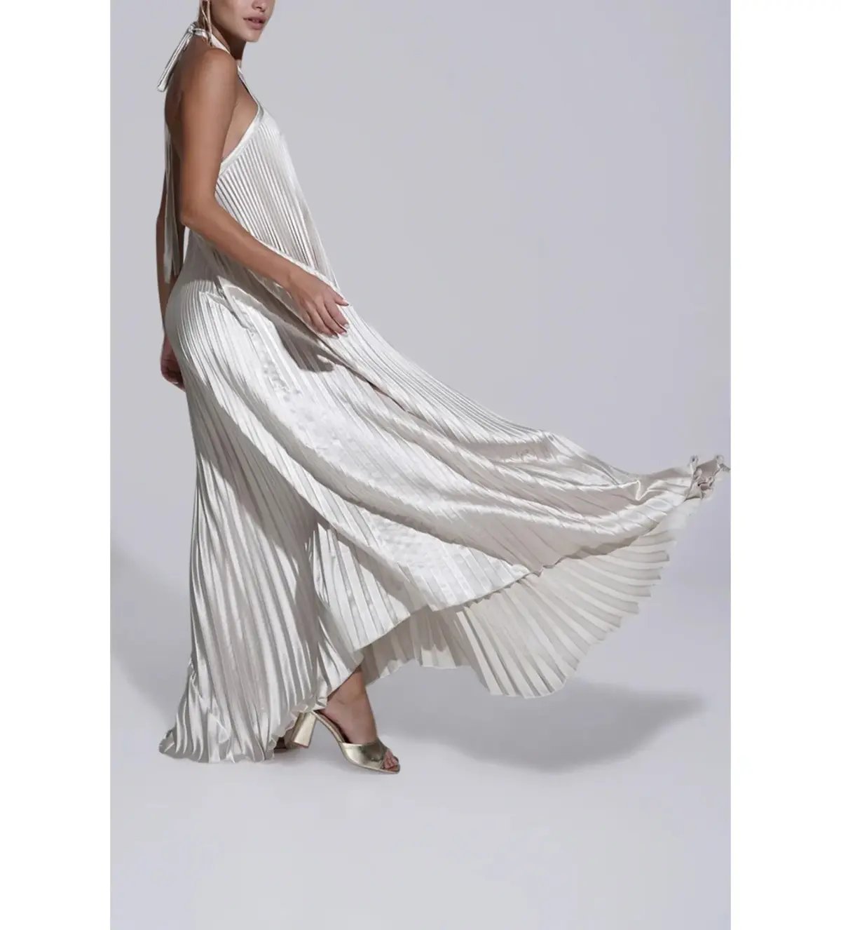 L'Idee Deesse Gown Champagne Size AU 8 photo 3