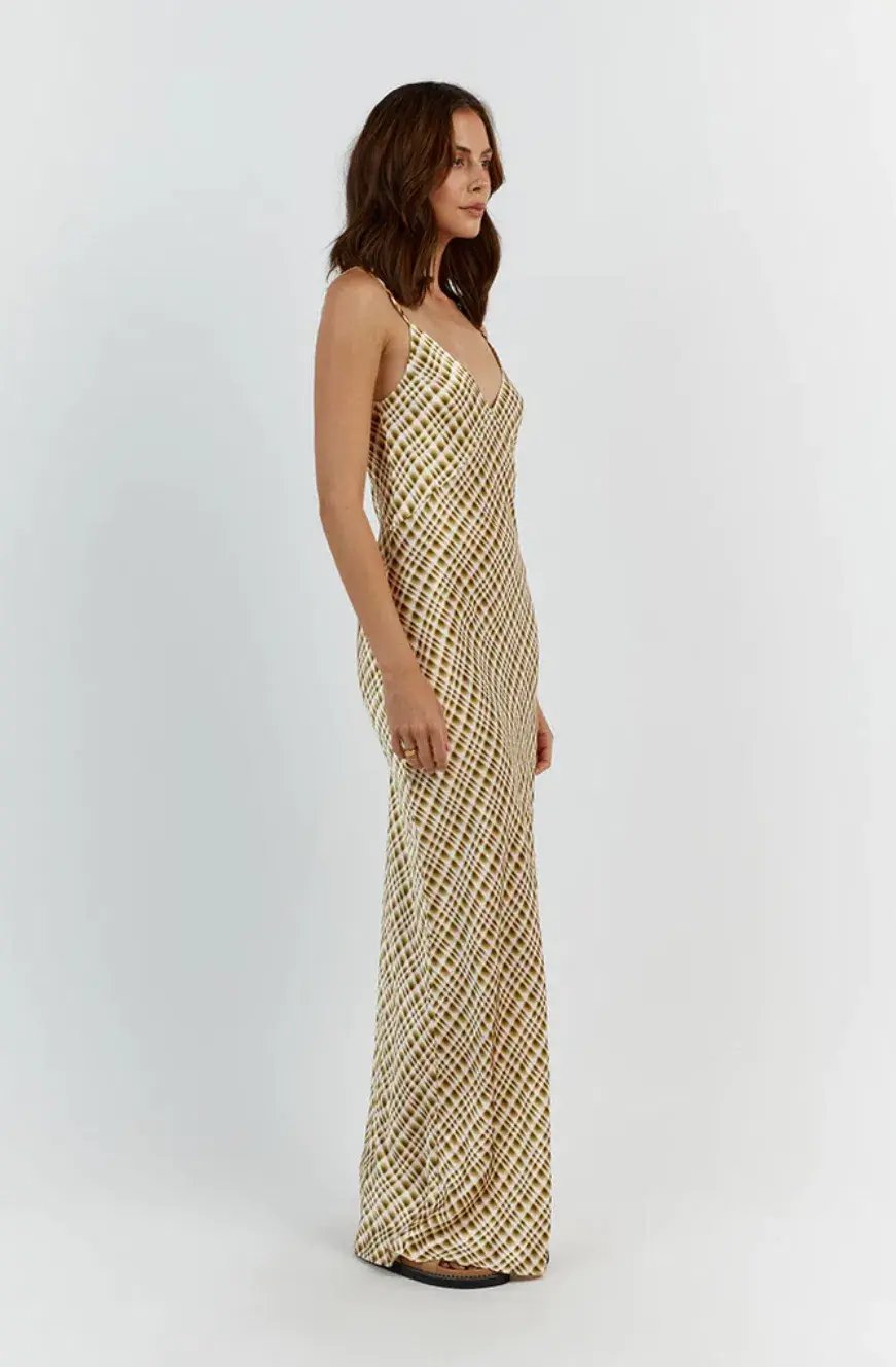 Dissh Dilan Satin Slip Dress Print Size 6 photo 4