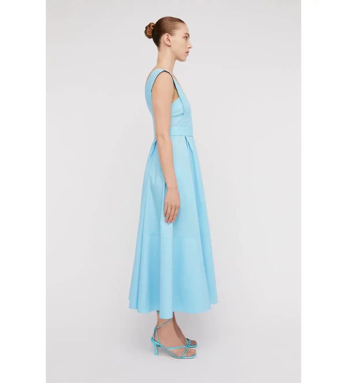 Scanlan Theodore Parachute Panelled Midi Dress in Sky Blue Size S / AU 8 photo 2