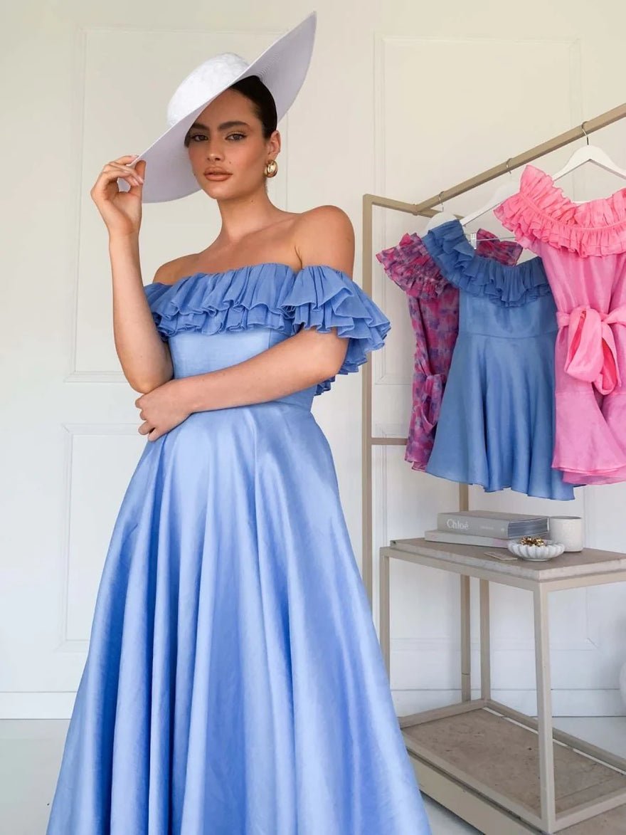 Talulah Florence Midi Dress - Blue photo 4