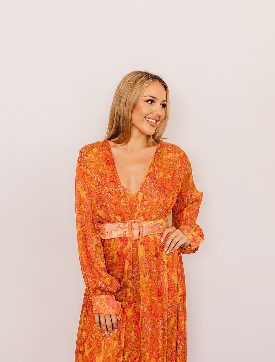 Scanlan Theodore Paisley GGT Midi Dress photo 2