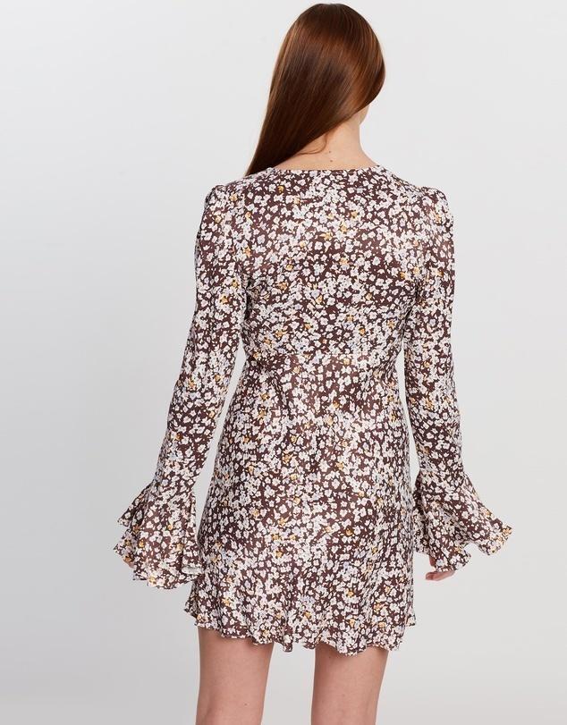 Shona Joy Frill Cuff Bias Mini Dress Size 6 photo 3