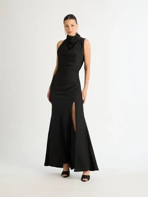 Sheike Venus Maxi Dress Black Size 16 photo 5
