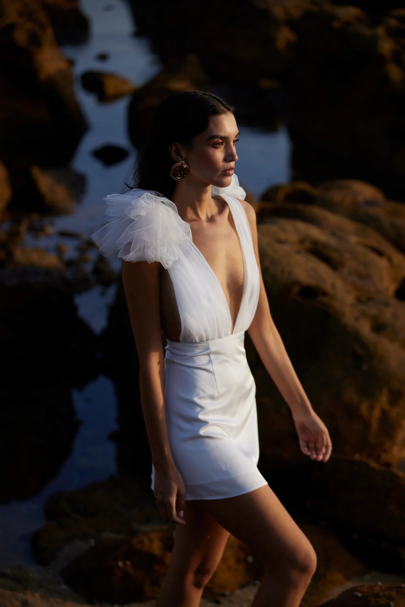 SONYA COMO MINI DRESS - WHITE photo 8