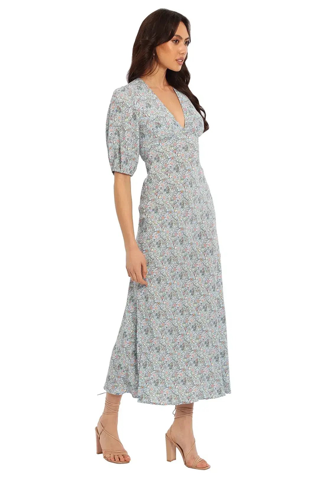 Rixo London Steph Midi Dress Floral Size 14 photo 2