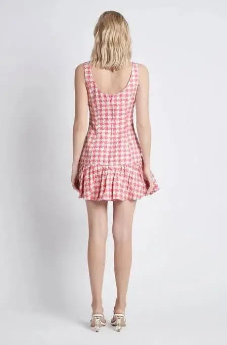 Sheike Parker Mini Dress Pink Print Size 12 photo 2