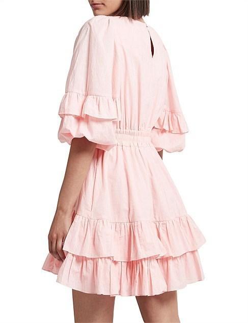 Aje Unending Mini Dress Pink Size 8 photo 2