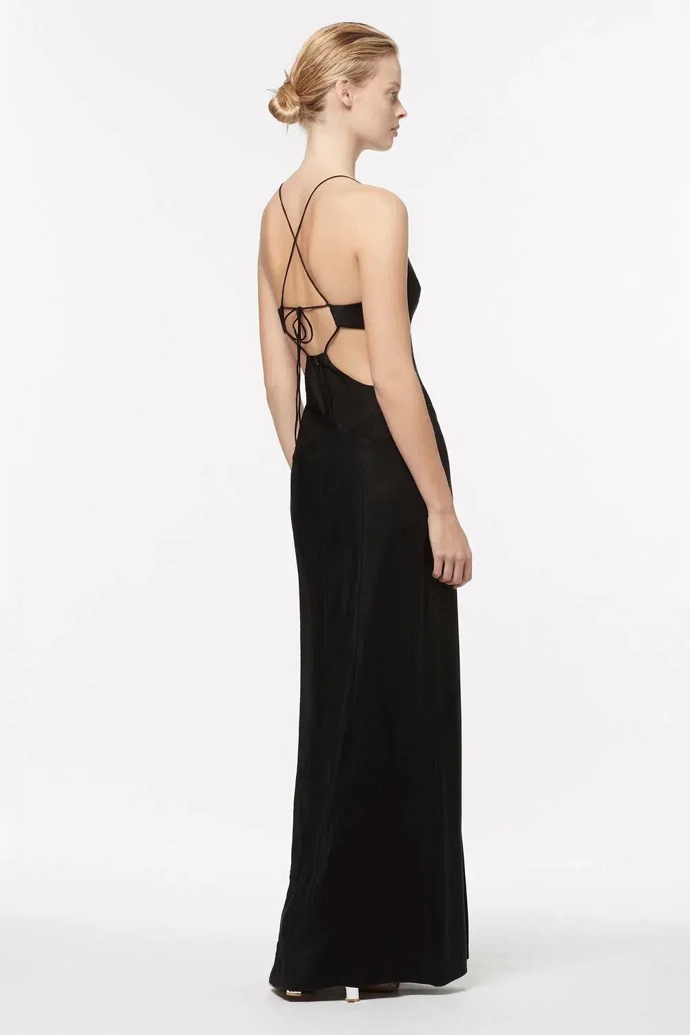 Manning Cartell Facetime Slip Maxi Dress Black Size 10 photo 3