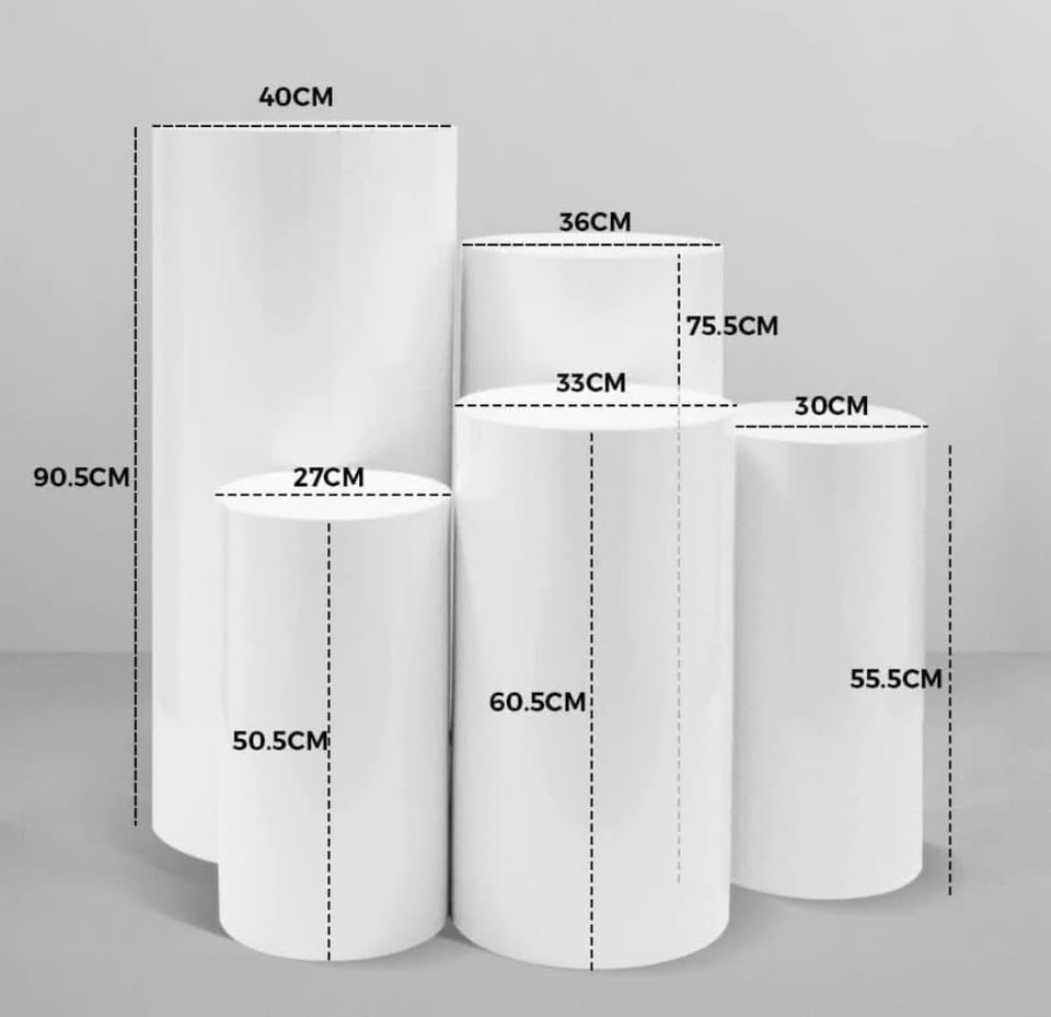 Event Hire Rippled Display Plinths 3pcs photo 3