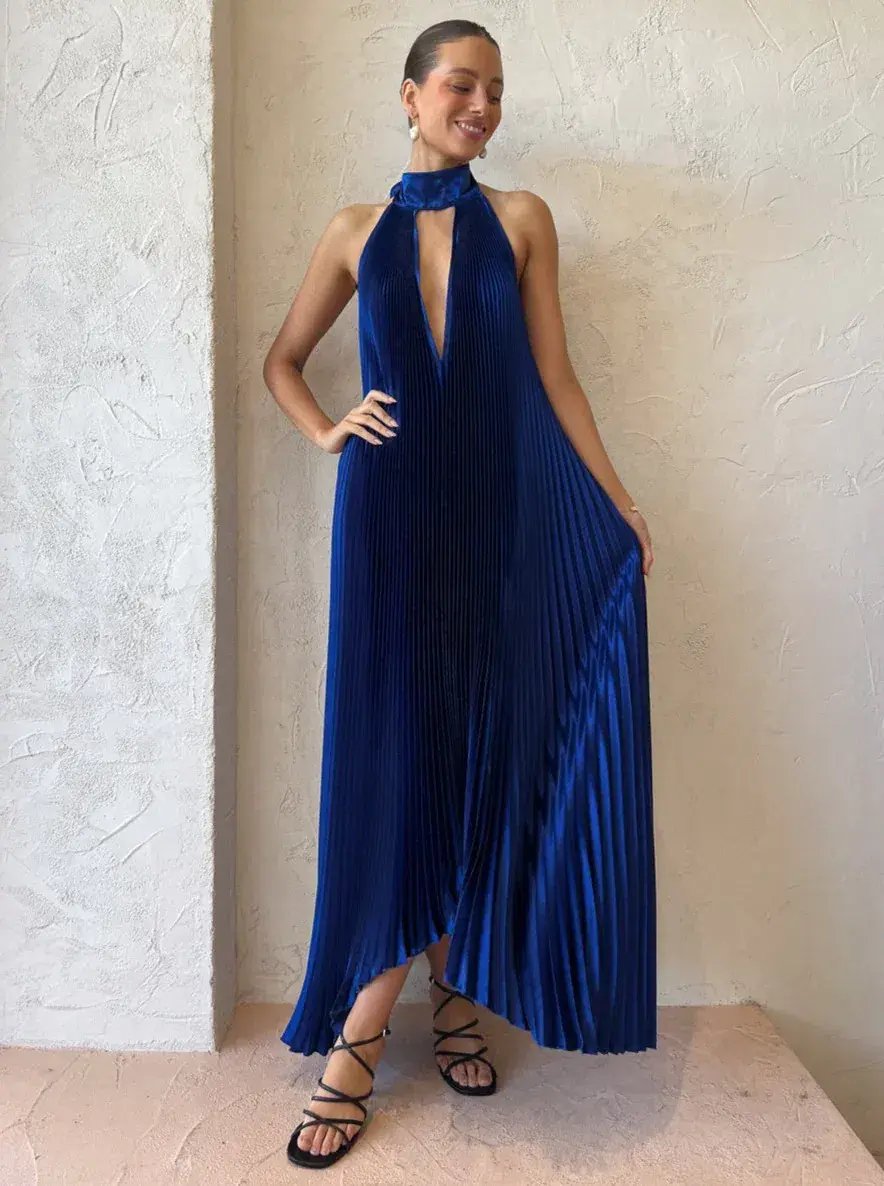 L'Idee Opera Gown in Regal Blue Size 10 / M photo 4