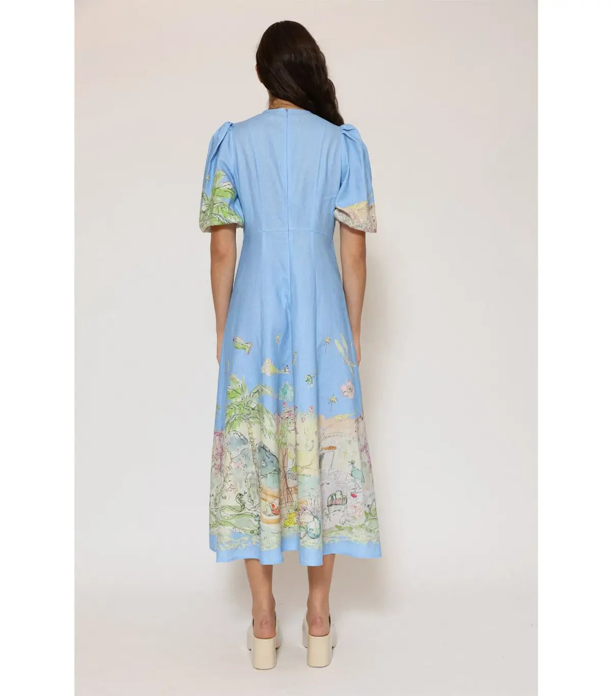 Alemais Anouk Midi Dress Sky Size AU 10 photo 3