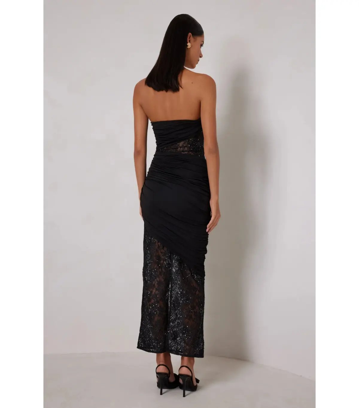 Elle Zeitoune Journee Maxi Dress Black Size AU 10 photo 2