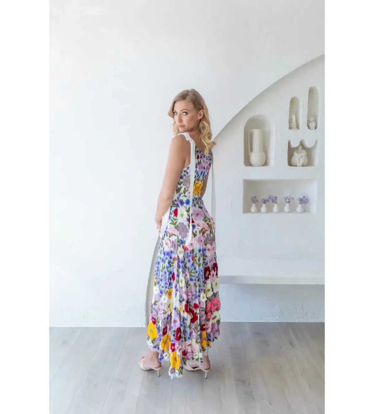 Rachel Gilbert Nya Gown in Floral Size AU 14 photo 3