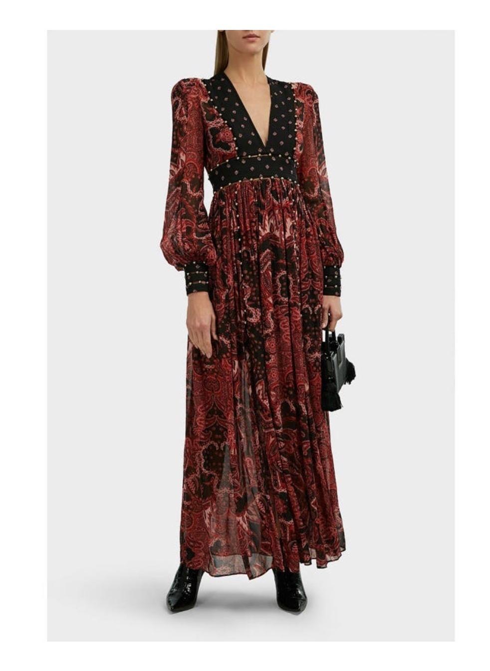 Thurley ‘Dina’ V Neck Crepe Maxi Dress - size 8 photo 2