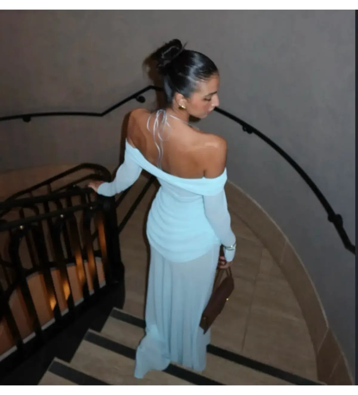Natalie Rolt Emily Gown Blue Size 8 photo 6