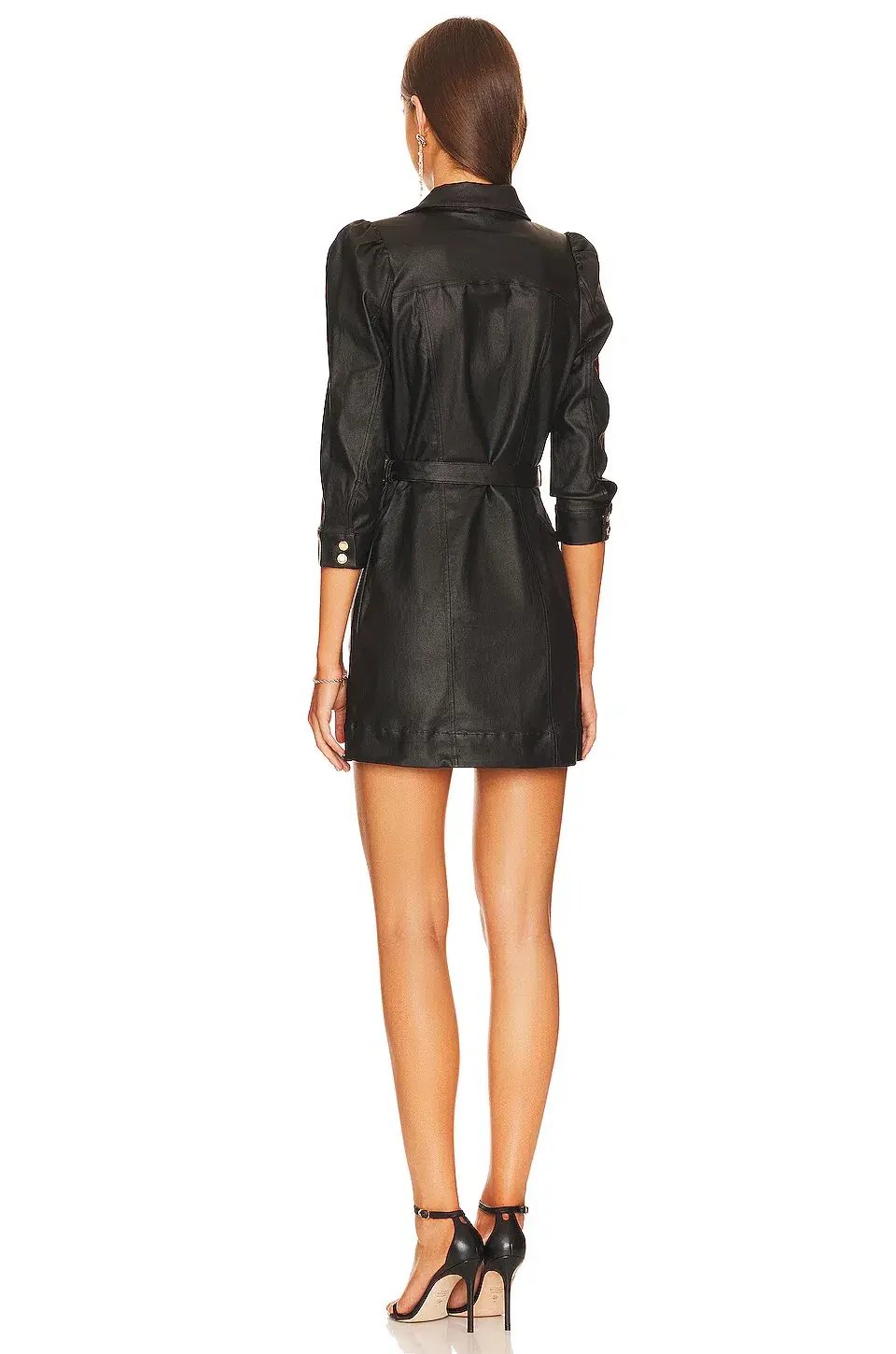 Retrofete Lema Mini Dress Coated Black Size M / AU 10 photo 3