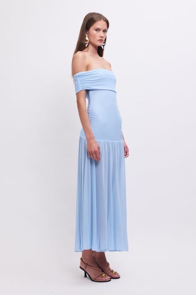 Suboo Christy Mesh Sheer Skirt Dress - Sky Blue photo 2