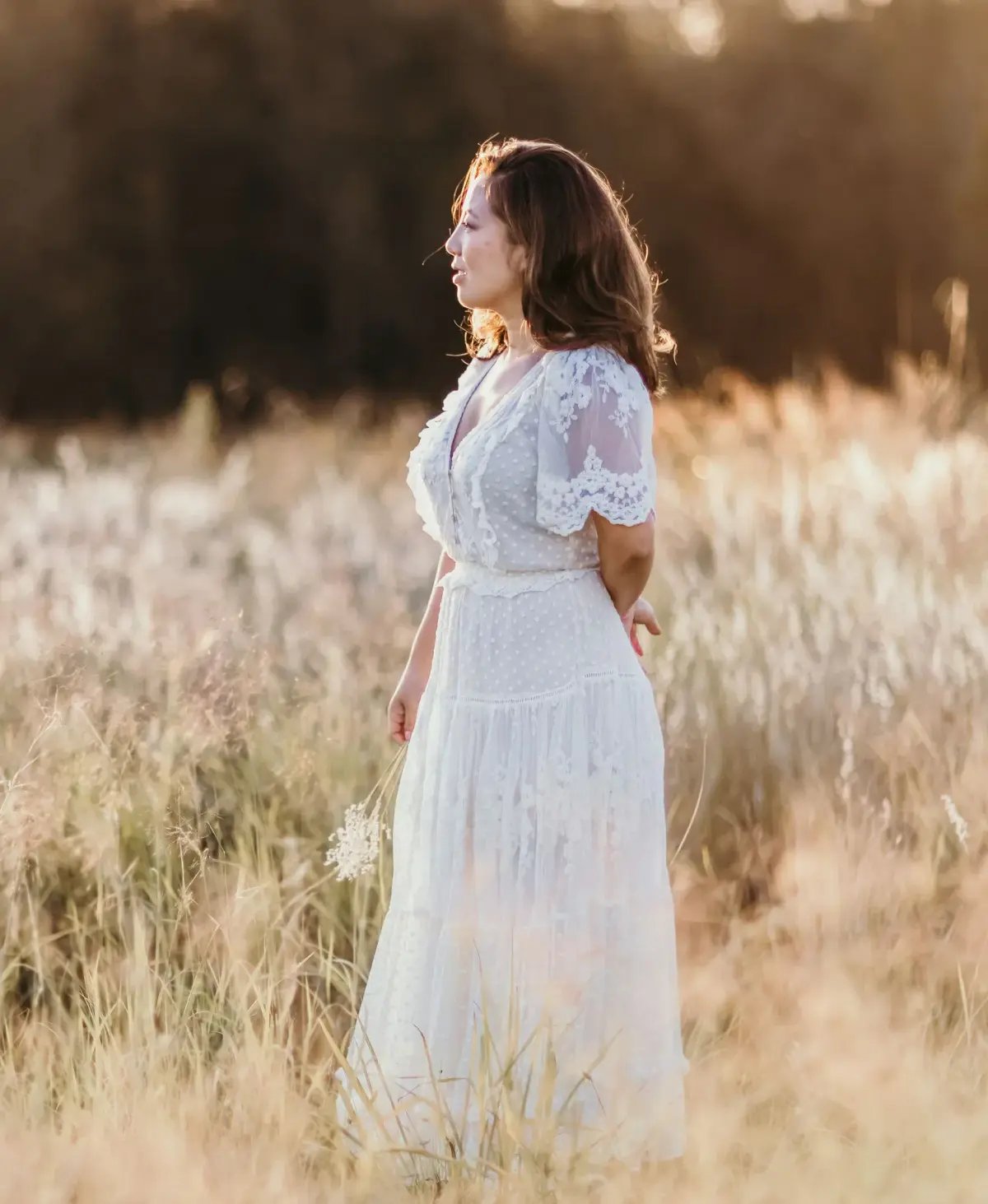 Spell & the Gypsy Dawn Lace Gown Cream Size XS photo 4