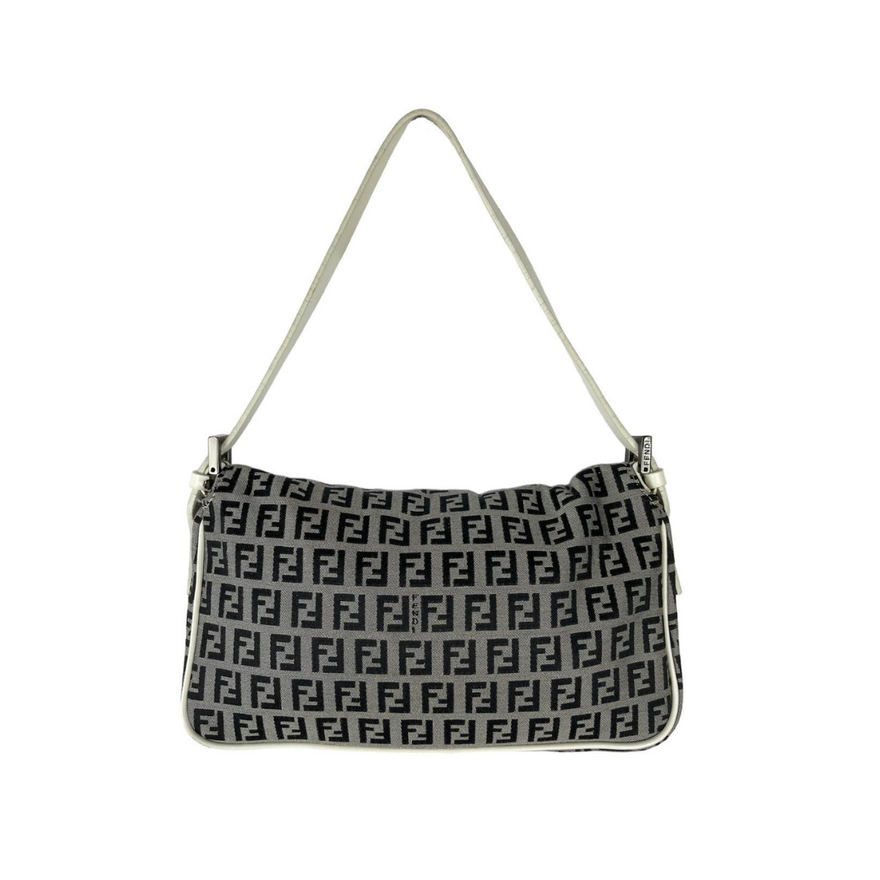 Fendi Grey Monogram Baguette Bag photo 3