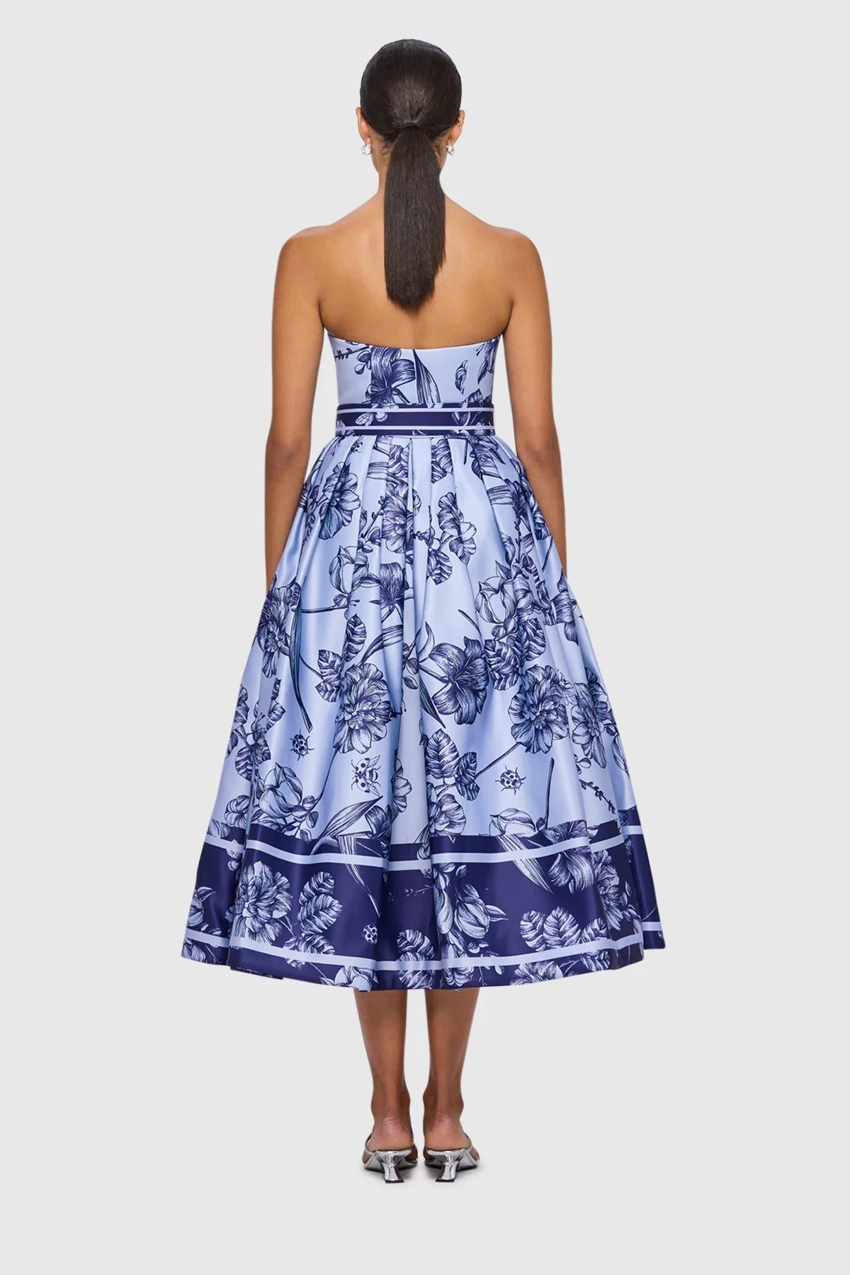 LEO LIN NORINE BUSTIER MIDI DRESS - HYACINTH photo 5