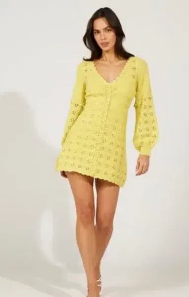 Alice McCall Maggie Mae Mini Dress in Yellow Size 6 photo 3