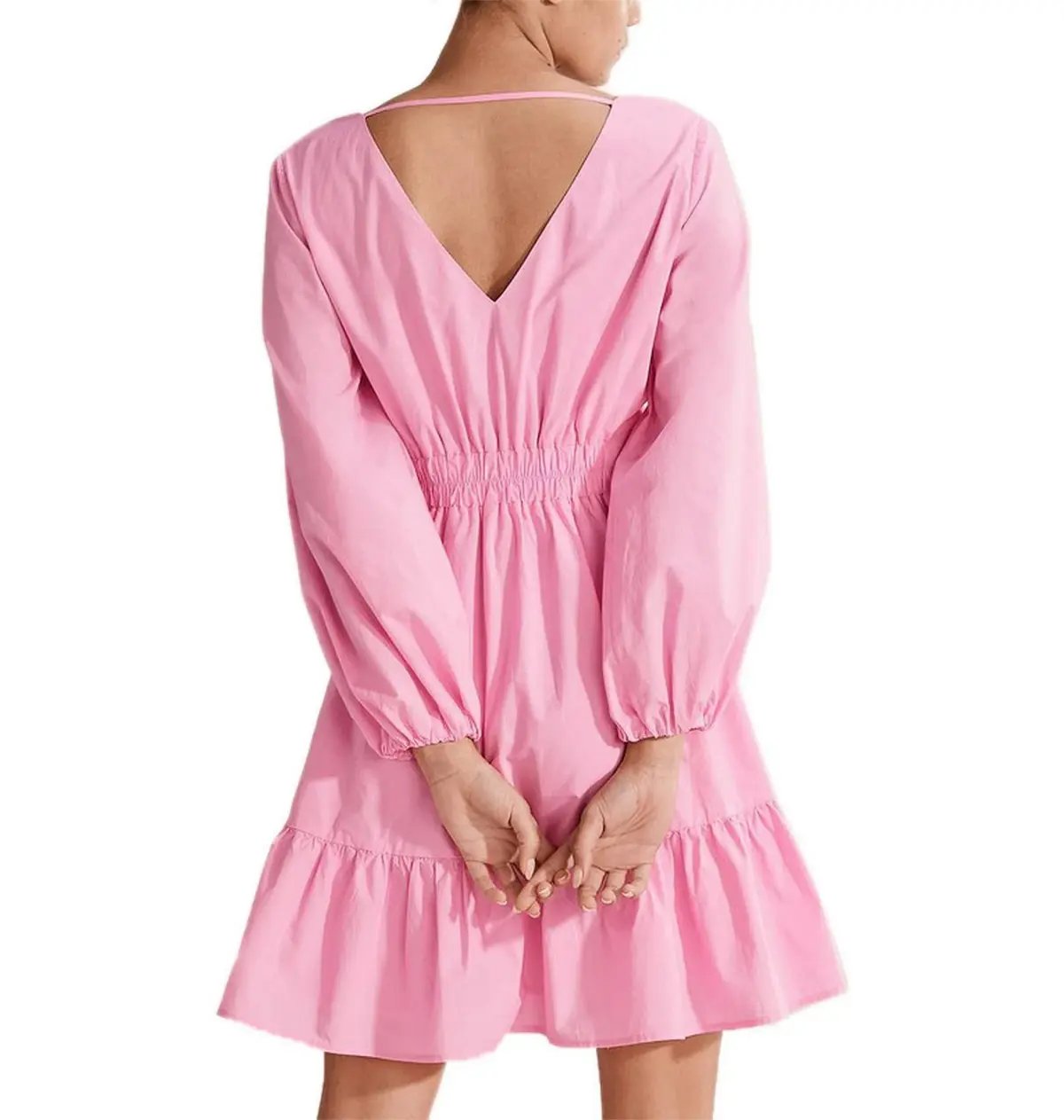 Country Road Cotton Poplin Mini Dress in Pink Size AU 8 photo 3