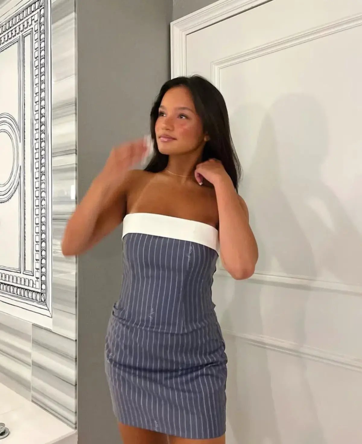With Jean Chloe Corset Mini Dress in Pin Me Size S / AU 8 photo 2