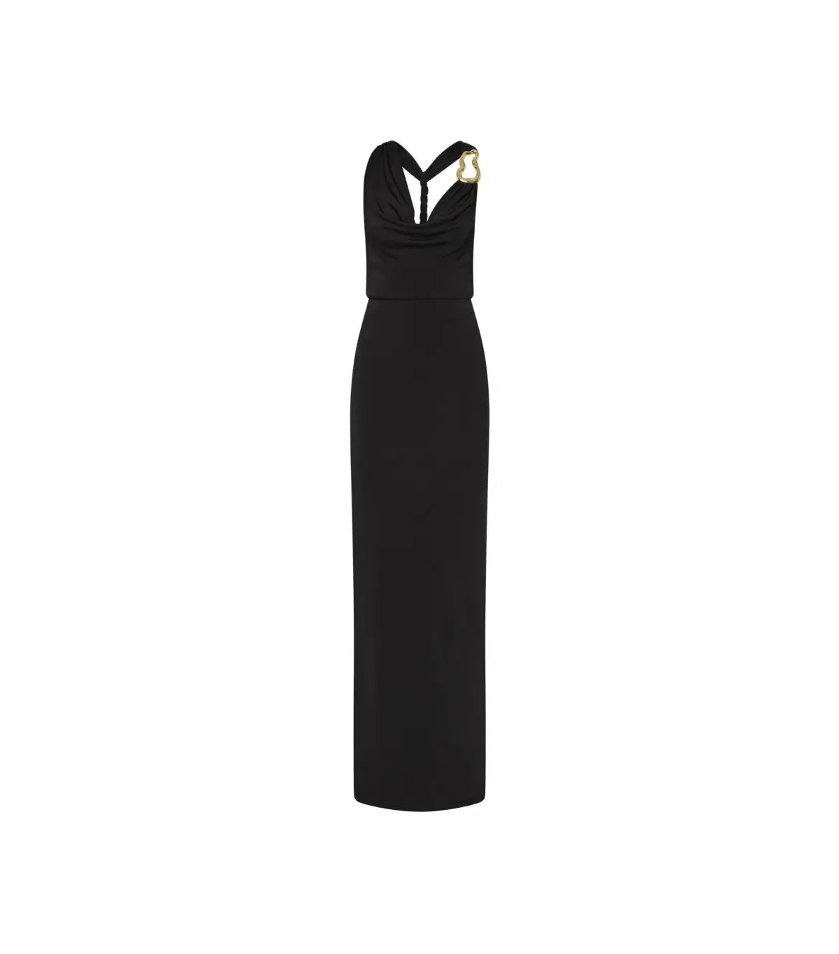 Rebecca Vallance Domenica Halter Gown Black Size AU 6 photo 6