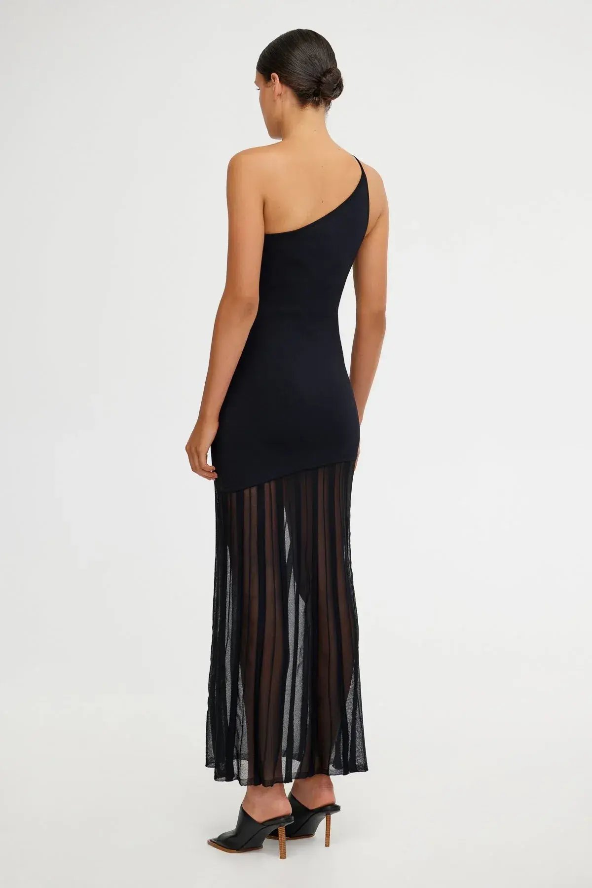 Significant Other Black Midi Arla Dress Size 8 photo 2