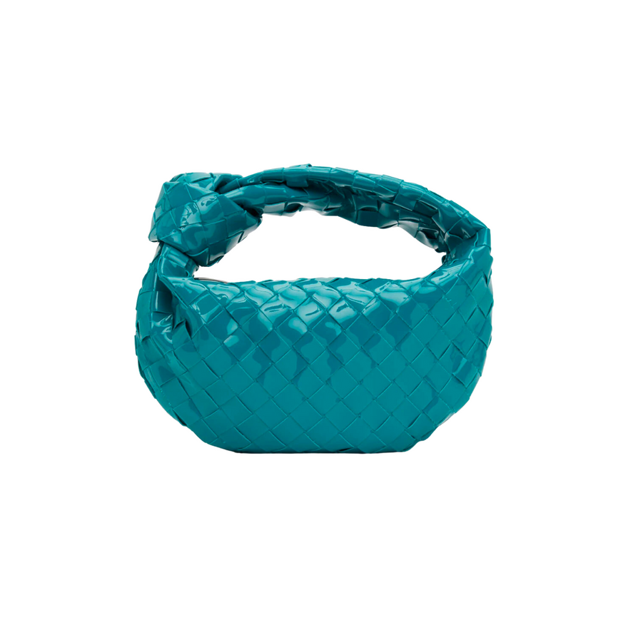 Bottega Veneta Mini Jodie Bag (blue Patent) photo 2