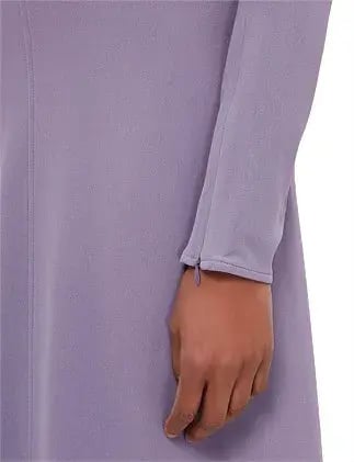 Victoria Beckham Dolman Midi Dress with Blouson Bodice Purple Size 16 photo 5