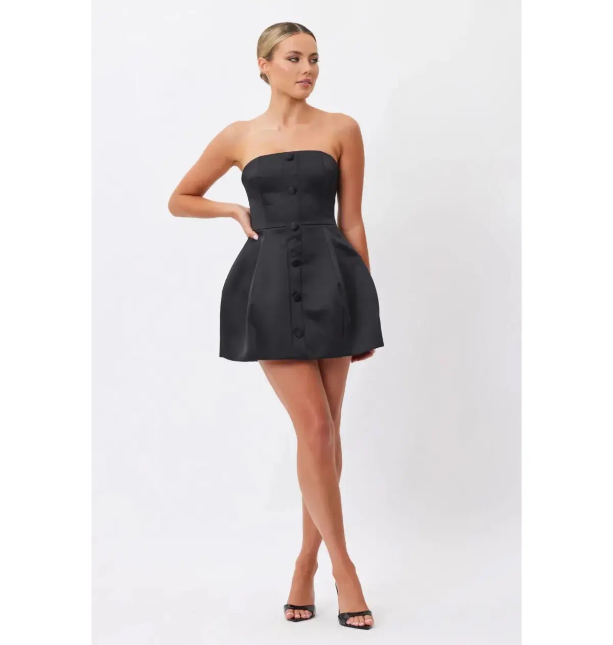 Bianca & Bridgett Elysse Mini Dress Black Size AU 6 photo 2