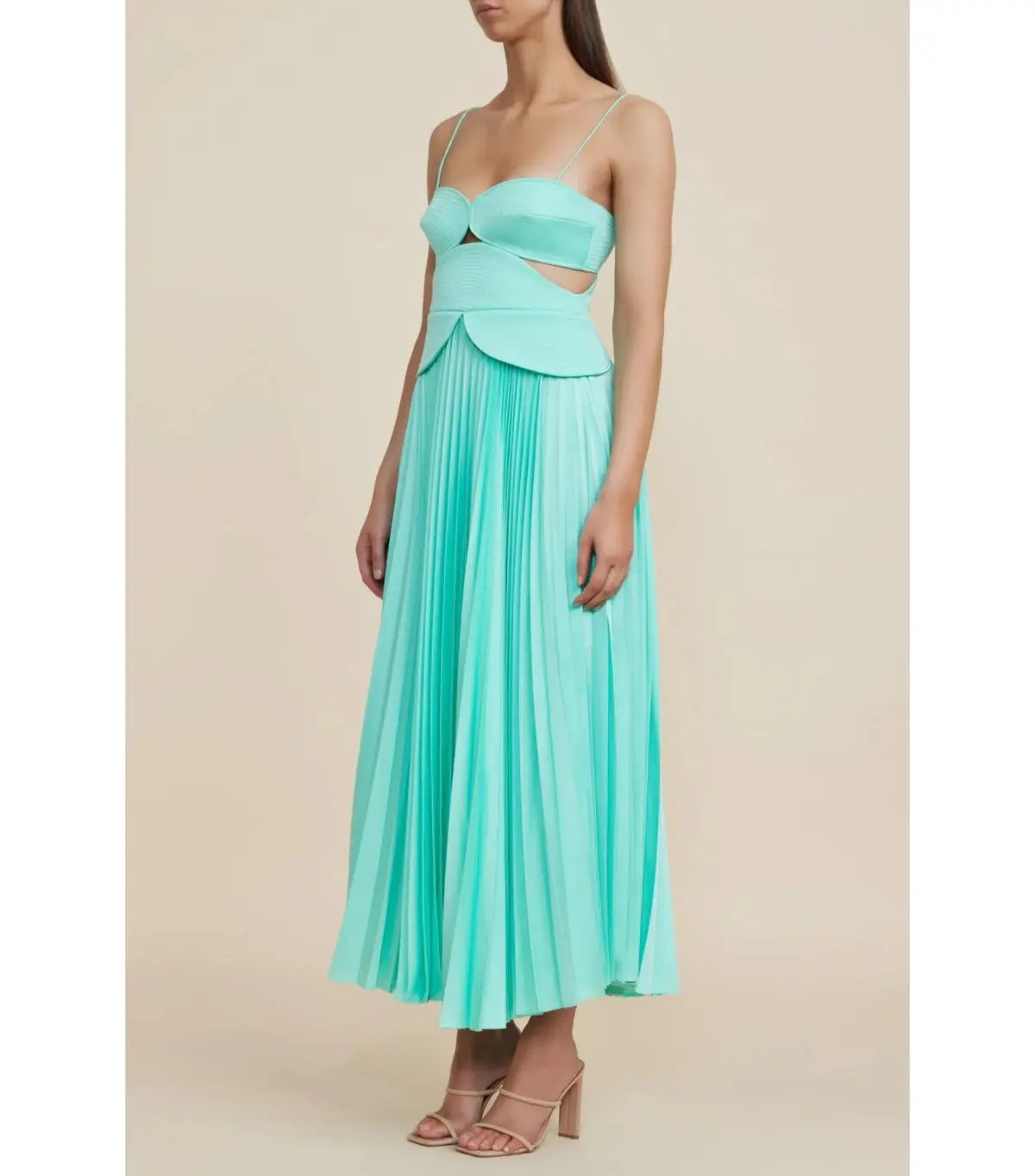 Acler Atholton Midi Dress in Arctic Mint Size AU 10 photo 2